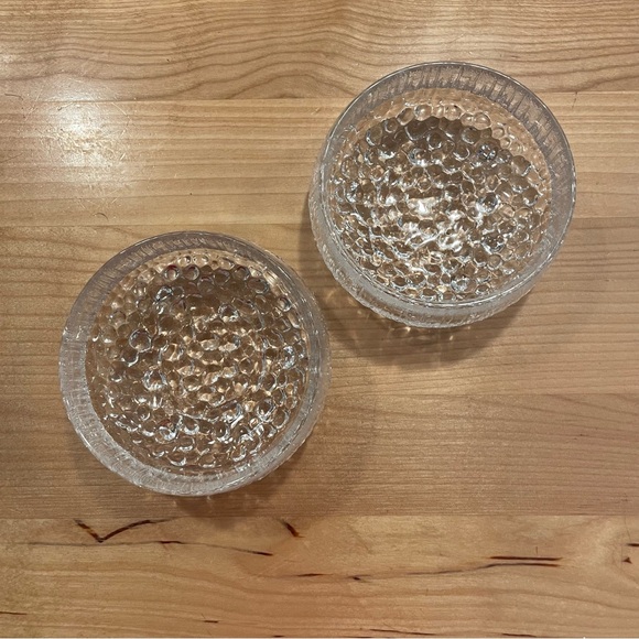 Littala Thule Other - Littala Thule Clear Textured Glass Bowls, same pattern as the salad bowl